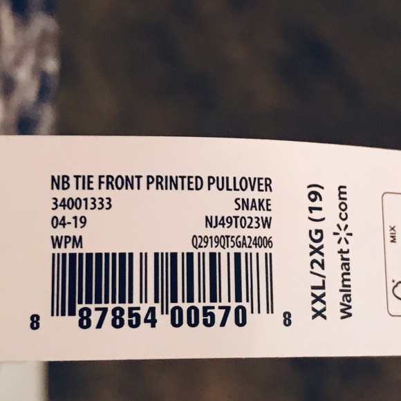 No Boundaries Snake Print Pullover Top - Picture 7 of 7